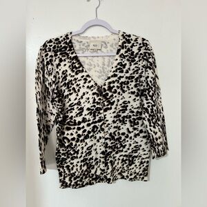 ECI‎ New York cardigan shabby chic animal print